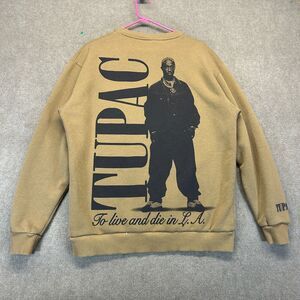 2Pac Pull & Bear Crewneck Sweatshirt Men's M Pullover To Live And Die In LA